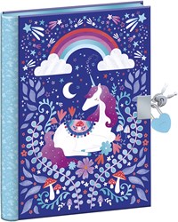 Janod carnet secret licorne - journal intime avec cadenas et clés