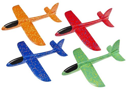 Avion planeur XL jouet en mousse vert plaisir en plein air