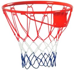 HOT Sports + Toys filet de basket rouge blanc bleu nylon pour panier