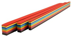 Bandes à tresser carton multicolores bandes créatives 2x50 cm jouet créatif