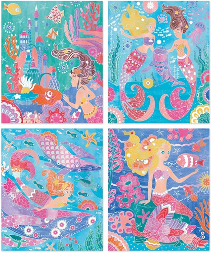 Janod peinture aquarelle Magic Ocean - kit créatif peinture enfant-2