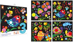 Janod Atelier - Set d'autocollants ronds - Jouet créatif dès 3 ans