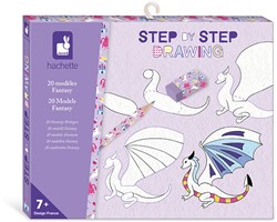 Janod kit de dessin - Fantasy apprendre à dessiner étape par étape - jouet créatif