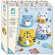 Janod coffret créatif animaux en plâtre à peindre - activité manuelle enfants
