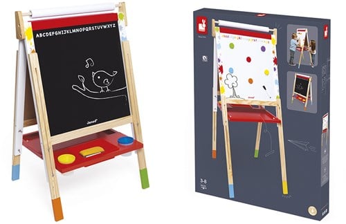 Janod tableau - ardoise réglable et tableau blanc Splash-3
