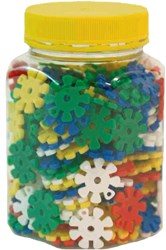 Eduplay jouet de construction sticking flowers ensemble de fleurs colorées