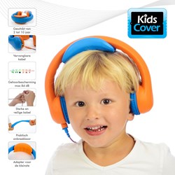 KidsCover casque enfant orange - casque avec limiteur de volume