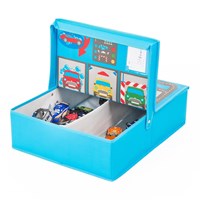 Pop-it-Up Garage boîte de rangement - Coffre à jouets et tapis de jeu - Pour voitures et autres jouets