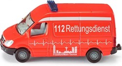 SIKU Ambulance voiture jouet rouge - véhicule de secours pour enfants