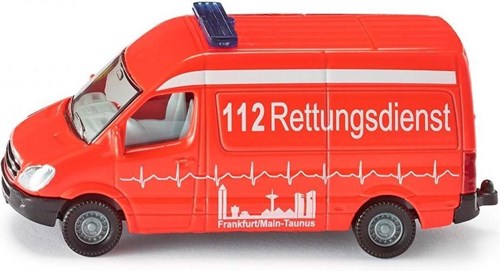 SIKU Ambulance voiture jouet rouge - véhicule de secours pour enfants