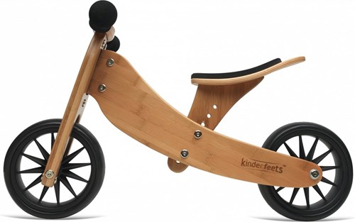 Kinderfeets Vélo d'équilibre en bois 2-en-1 et tricycle à partir de 1 an Tiny Tot - Bambou-3
