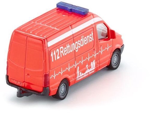 SIKU Ambulance voiture jouet rouge - véhicule de secours pour enfants-3