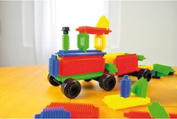 Eduplay ensemble de blocs de construction - briques à picots colorées 108 pièces