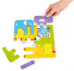 Eduplay puzzle sensoriel animaux set de 12 - jouet éducatif