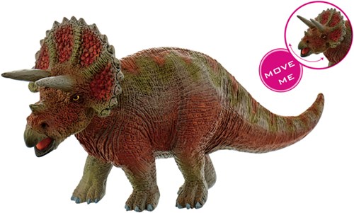 Bullyland figurine dinosaure Triceratops medium sans PVC 16,7 cm-2