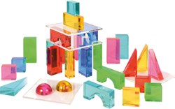 Eduplay blocs de construction acrylique 32 pièces - blocs jouets colorés