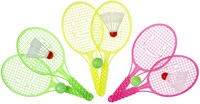 Duckiez set de tennis pour enfants avec balle et volant - jouet d'extérieur coloré