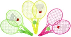 Duckiez set de tennis pour enfants avec balle et volant - jouet d'extérieur coloré
