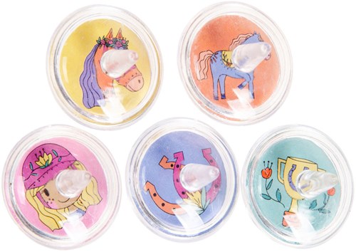 Toupie cheval jouet toupie colorée plastique cadeau fête cheval-2
