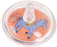 Toupie cheval jouet toupie colorée plastique cadeau fête cheval-3