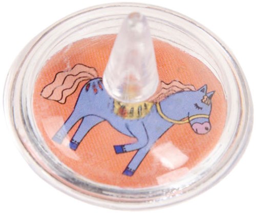 Toupie cheval jouet toupie colorée plastique cadeau fête cheval-3