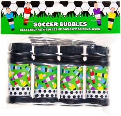 Bulles Football jouet set 4x50ml pour fêtes d'enfants