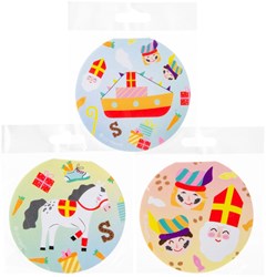Carnet Sinterklaas carnet de dessin rond pour enfants 8 cm