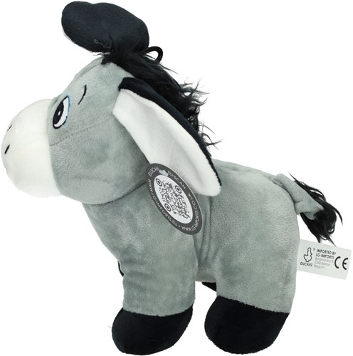 Duckiez peluche animaux de la ferme âne 21,5 cm jouet-3