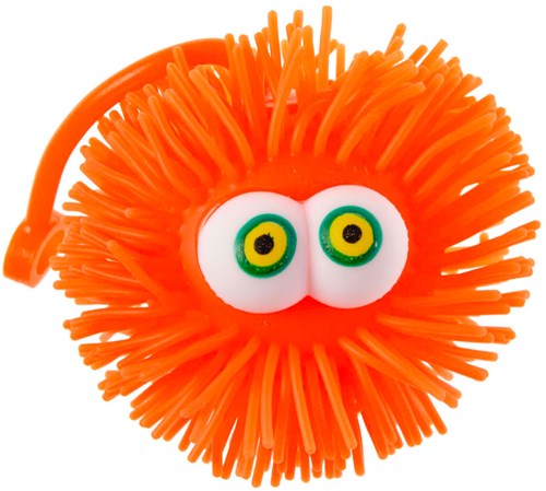 Balle puffer jouet avec yeux 10cm colorée - balle anti-stress pour enfants-3