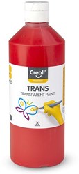 Creall peinture transparente rouge 500ml - peinture créative pour enfants