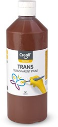 Creall peinture transparente marron 500ml - peinture enfant loisirs créatifs