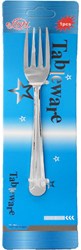 ARO houseware fourchette à gâteau inox 15cm argent sur carte blister