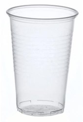 Gobelets en plastique transparents 100 pièces 200ml avec repère de remplissage