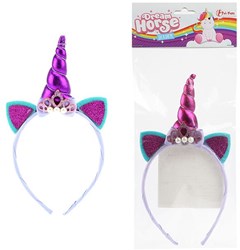 Diadème licorne violet accessoire cheveux enfants fantaisie
