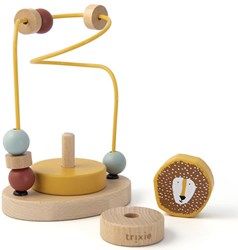 Trixie labyrinthe à perles en bois - jouet éducatif Mr. Lion jaune bois FSC