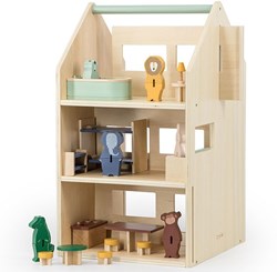 Trixie Maison de poupée en bois avec accessoires - Maison jouet FSC