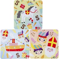 Puzzle Sinterklaas carton 16 pièces jouet éducatif multicolore