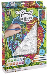 Grafix peinture par numéros toile lion 30x40 cm kit de peinture