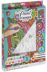 Peinture par numéro licorne kit créatif toile à peindre