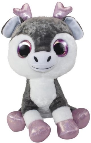 Lumo Stars peluche renne Poro 42cm - grande peluche rose-2