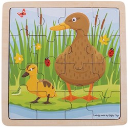 Bigjigs Puzzle canard et caneton
