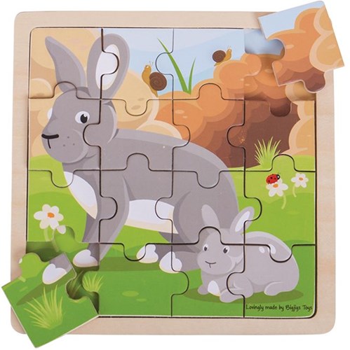 Bigjigs Casse-tête Lapin et Chaton-2