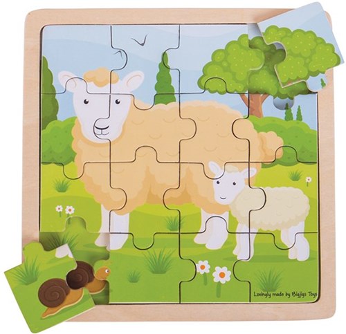Bigjigs Casse-tête Mouton et Agneau-2