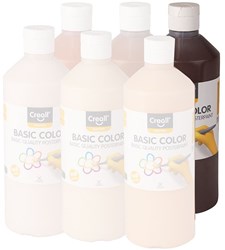 Creall peinture gouache jouet 500ml couleur peau beige 59