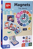 APLI Kids jeu magnétique apprendre l'heure jouet éducatif horloge
