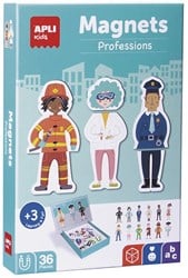 APLI Kids APLI - Carte magnétique Métiers 36 pièces