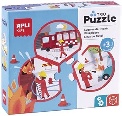 APLI Kids puzzle - métiers et lieux de travail jouet éducatif en carton