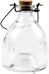 Piège à guêpes en verre décoratif transparent extérieur 13 cm