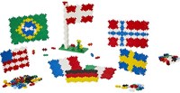 Plus-Plus jouet éducatif drapeaux du monde multicolore pour enfants-2