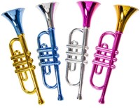 Trompette jouet métallique Duckiez - 33cm instrument de musique enfant-2